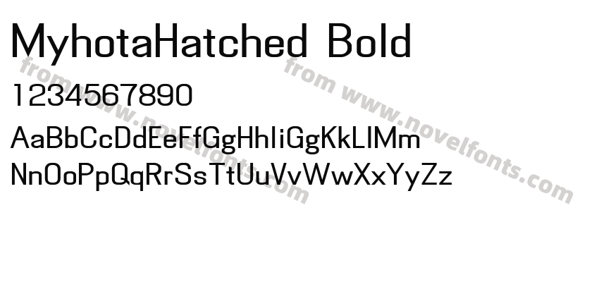 MyhotaHatched BoldPreview