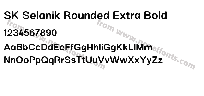 SK Selanik Rounded Extra BoldPreview