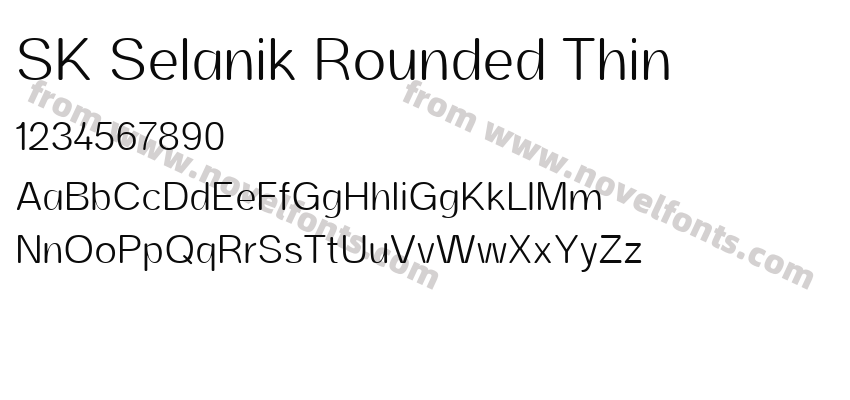 SK Selanik Rounded ThinPreview