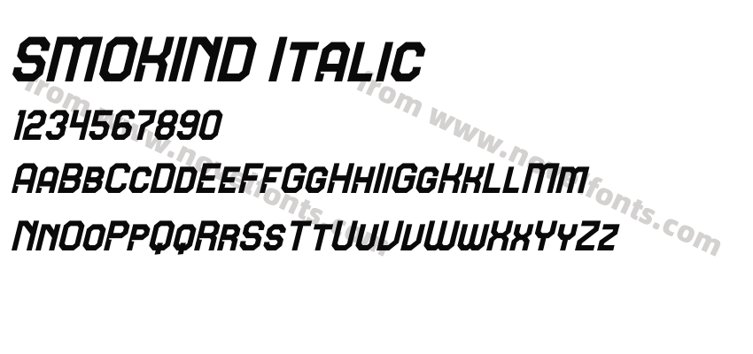 SMOKIND ItalicPreview