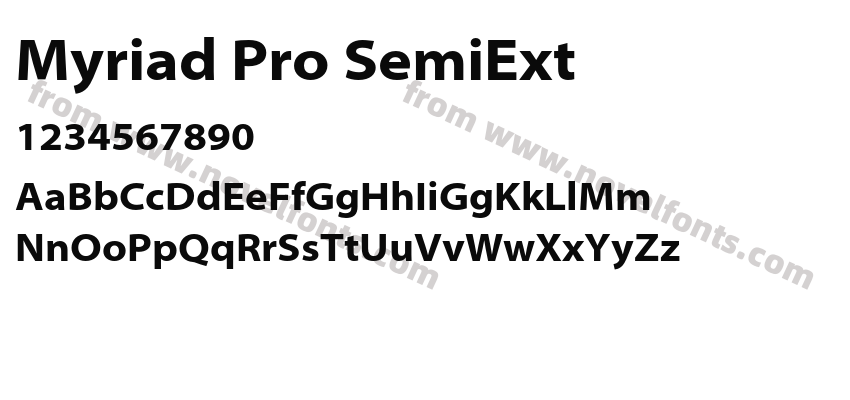 Myriad Pro SemiExtPreview