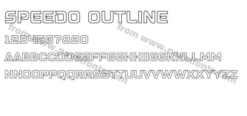 SPEEDO OutlinePreview