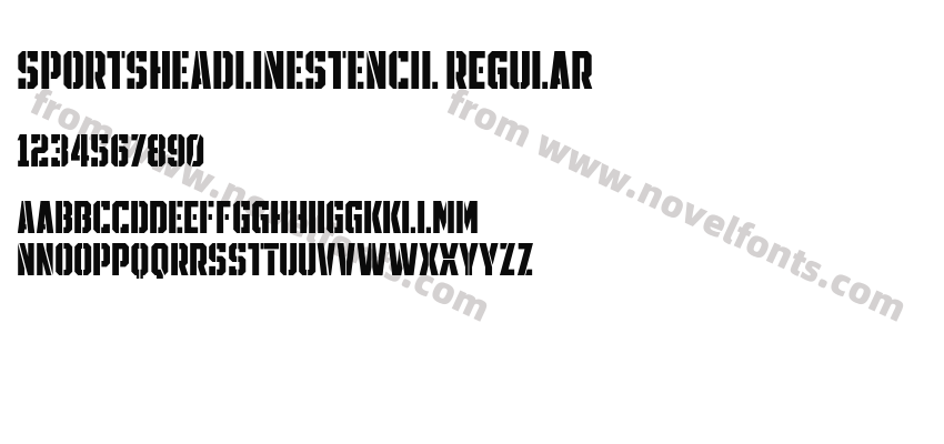 SPORTSHEADLINESTENCIL RegularPreview