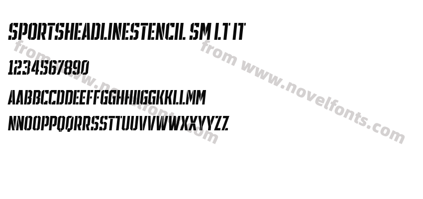 SPORTSHEADLINESTENCIL Sm Lt ItPreview