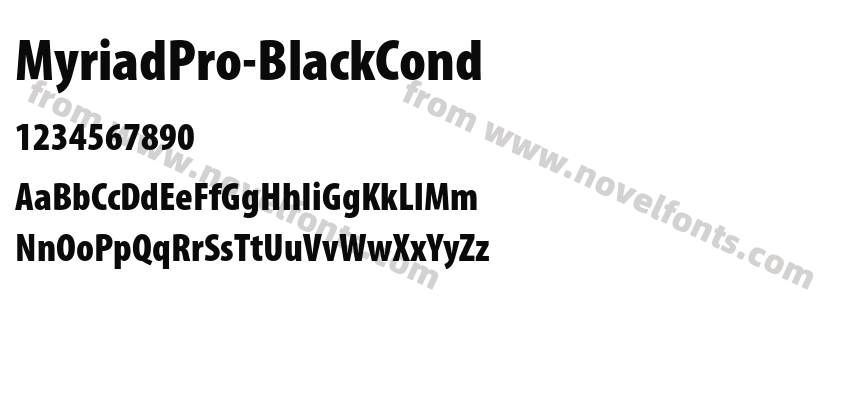 MyriadPro-BlackCondPreview