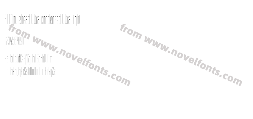ST Moviehead Ultra condensed Ultra LightPreview
