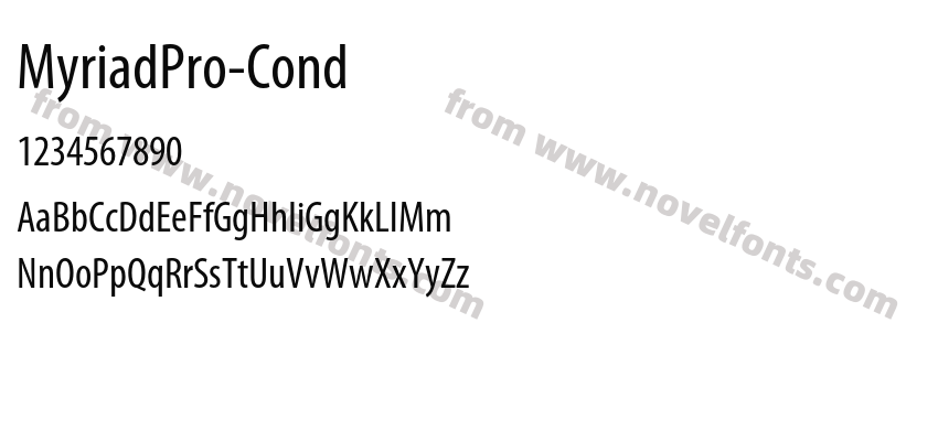 MyriadPro-CondPreview