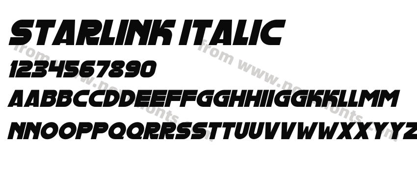STARLINK ItalicPreview