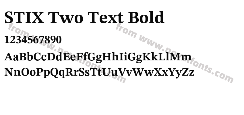 STIX Two Text BoldPreview