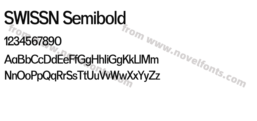 SWISSN SemiboldPreview