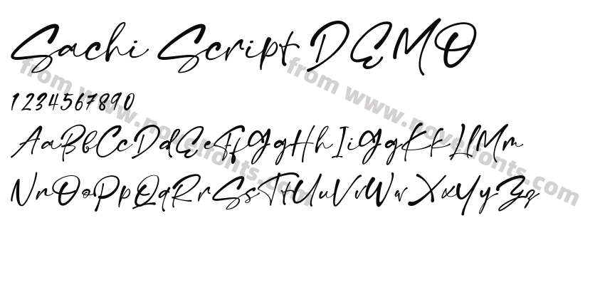 Sachi Script DEMOPreview