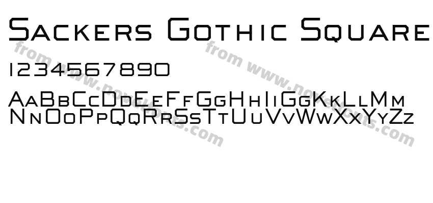 Sackers Gothic Square ATPreview