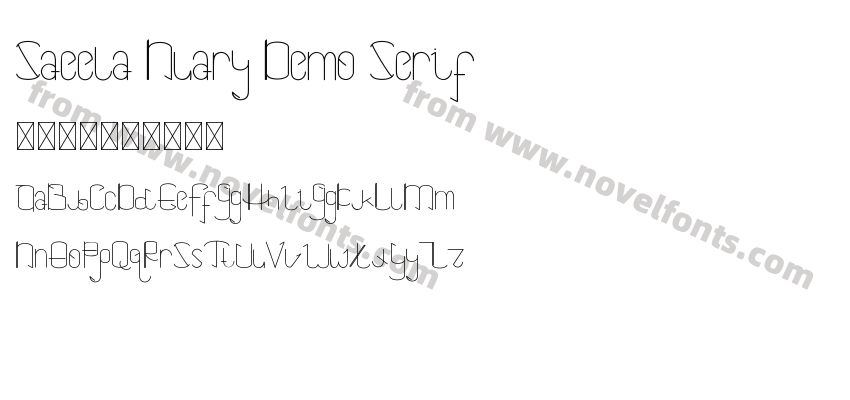 Saeela Nuary Demo SerifPreview
