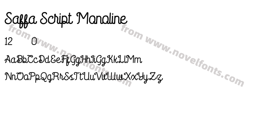 Saffa Script MonolinePreview