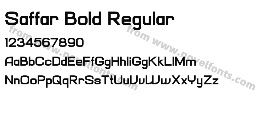 Saffar Bold RegularPreview