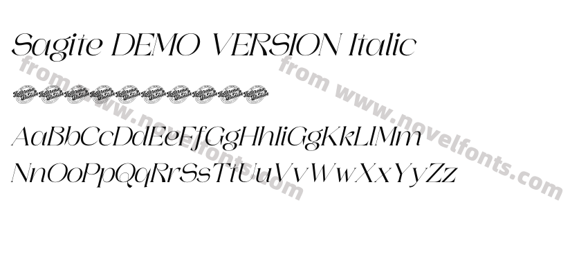 Sagite DEMO VERSION ItalicPreview