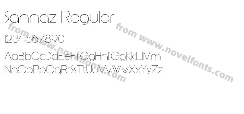 Sahnaz RegularPreview