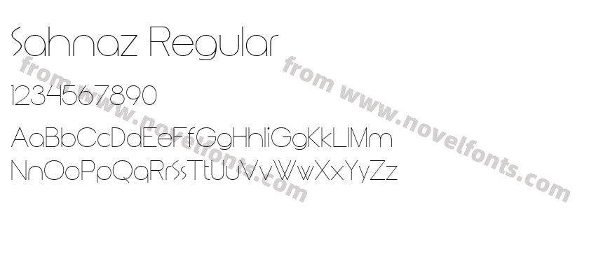 Sahnaz RegularPreview