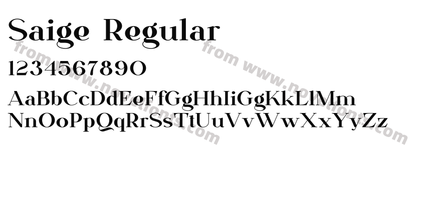 Saige RegularPreview