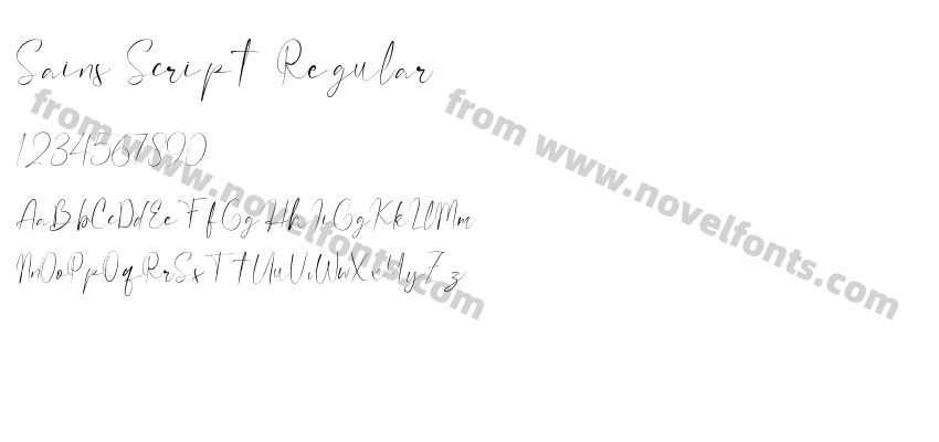 Sains Script RegularPreview