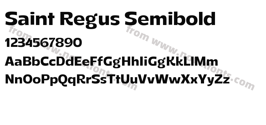 Saint Regus SemiboldPreview