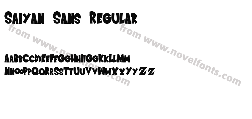 Saiyan Sans RegularPreview