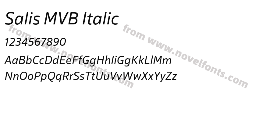 Salis MVB ItalicPreview