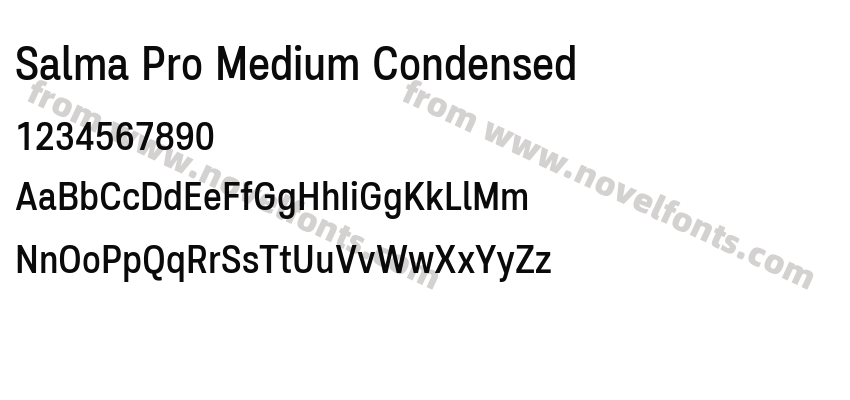 Salma Pro Medium CondensedPreview