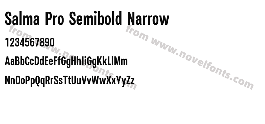 Salma Pro Semibold NarrowPreview