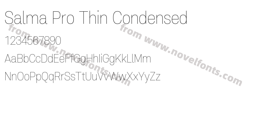Salma Pro Thin CondensedPreview