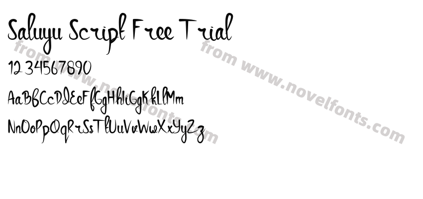 Saluyu Script Free TrialPreview