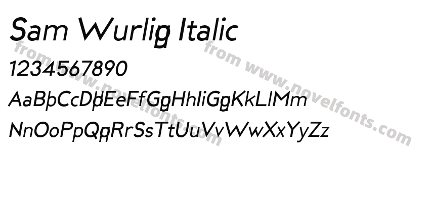 Sam Wurlig ItalicPreview