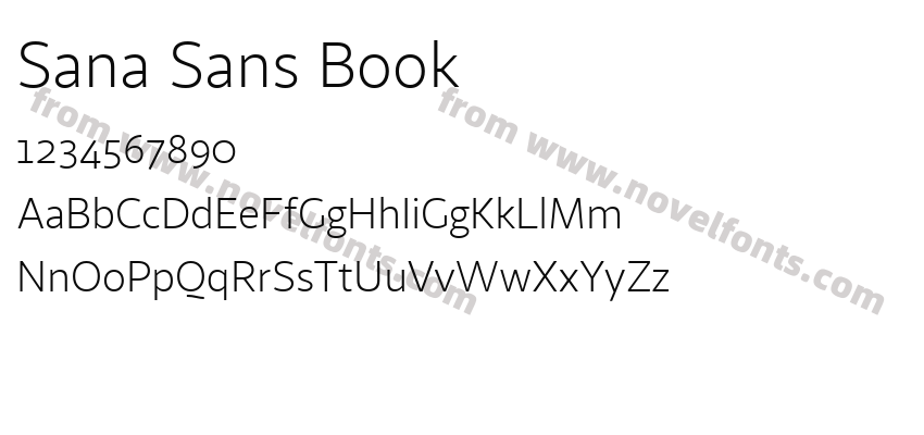 Sana Sans BookPreview