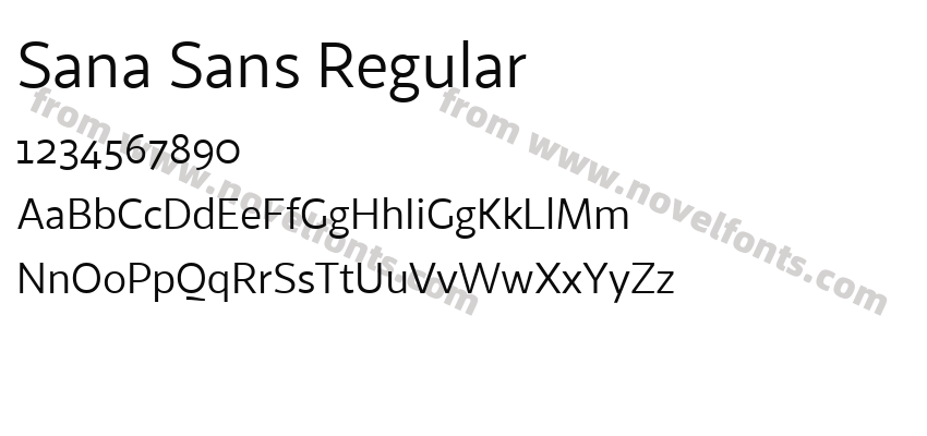 Sana Sans RegularPreview