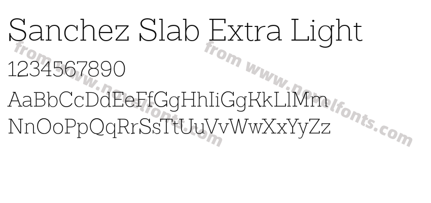 Sanchez Slab Extra LightPreview