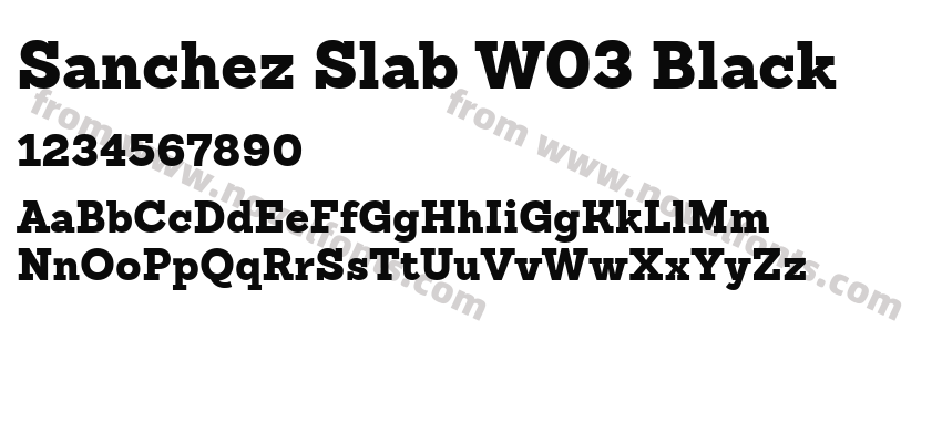 Sanchez Slab W03 BlackPreview
