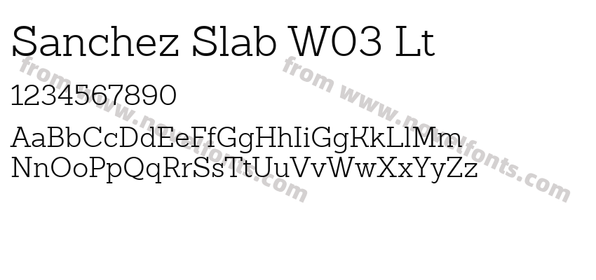 Sanchez Slab W03 LtPreview