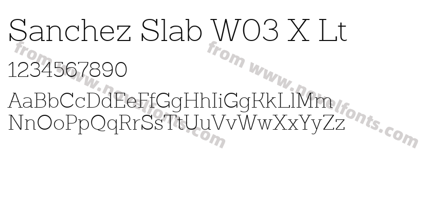 Sanchez Slab W03 X LtPreview
