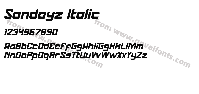 Sandayz ItalicPreview