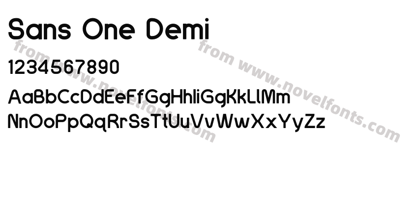 Sans One DemiPreview