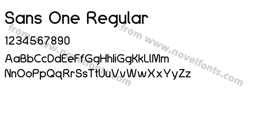Sans One RegularPreview