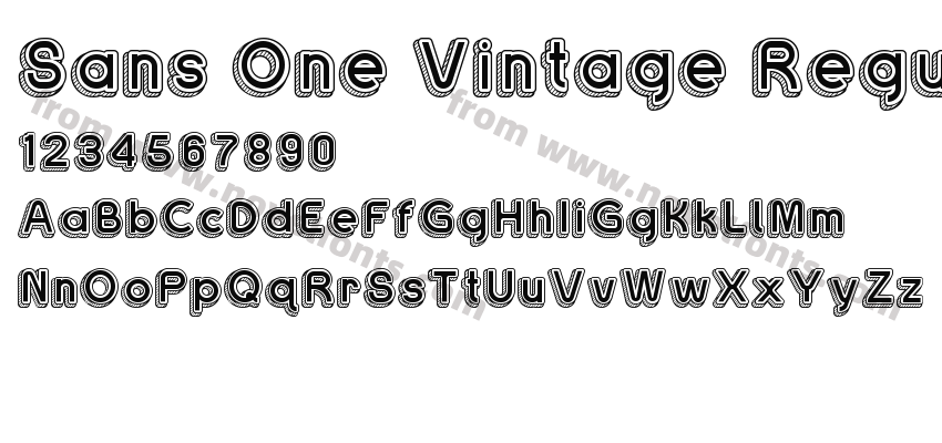 Sans One Vintage RegularPreview