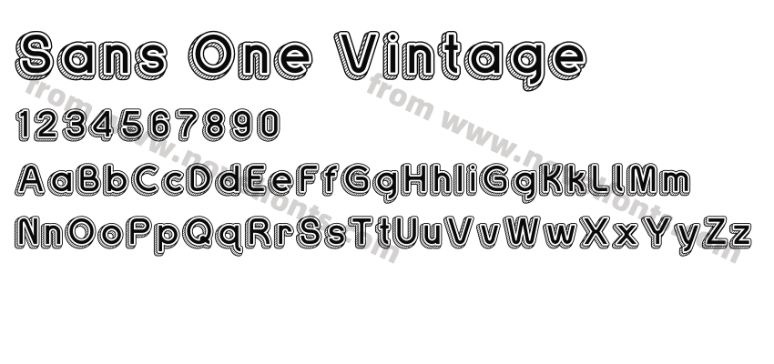 Sans One VintagePreview