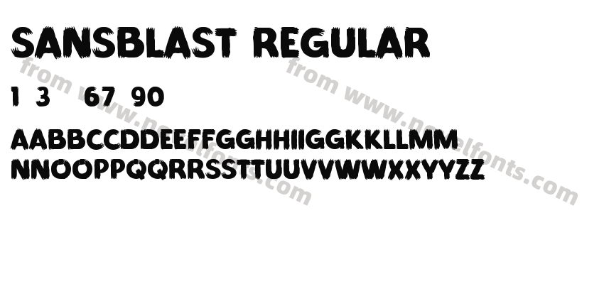 Sansblast RegularPreview