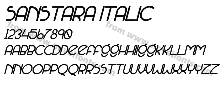 Sanstara ItalicPreview