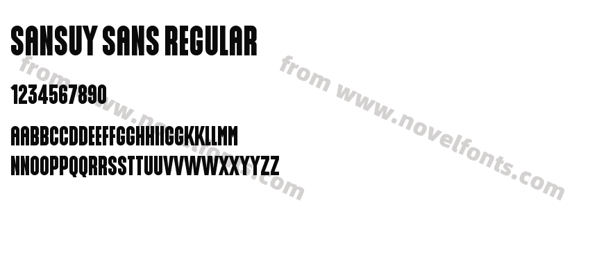Sansuy Sans RegularPreview