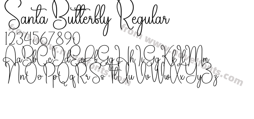 Santa Butterfly RegularPreview