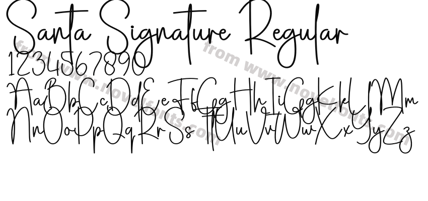 Santa Signature RegularPreview