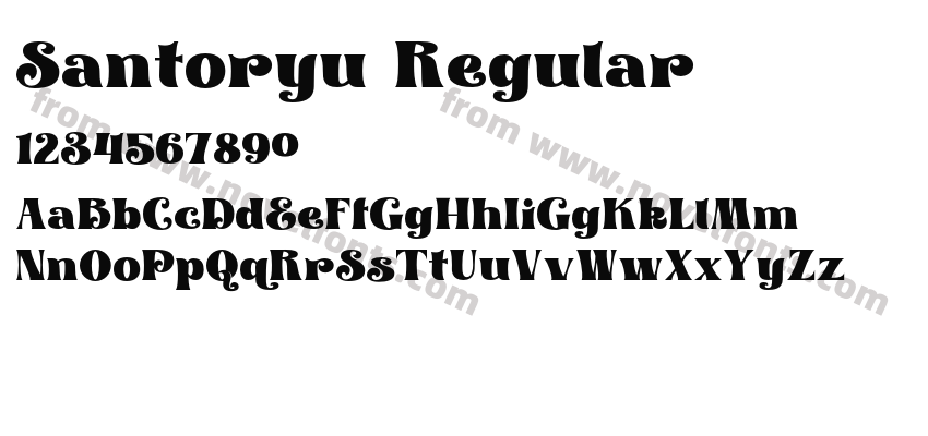 Santoryu RegularPreview