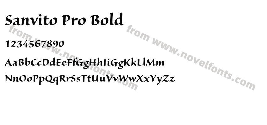 Sanvito Pro BoldPreview